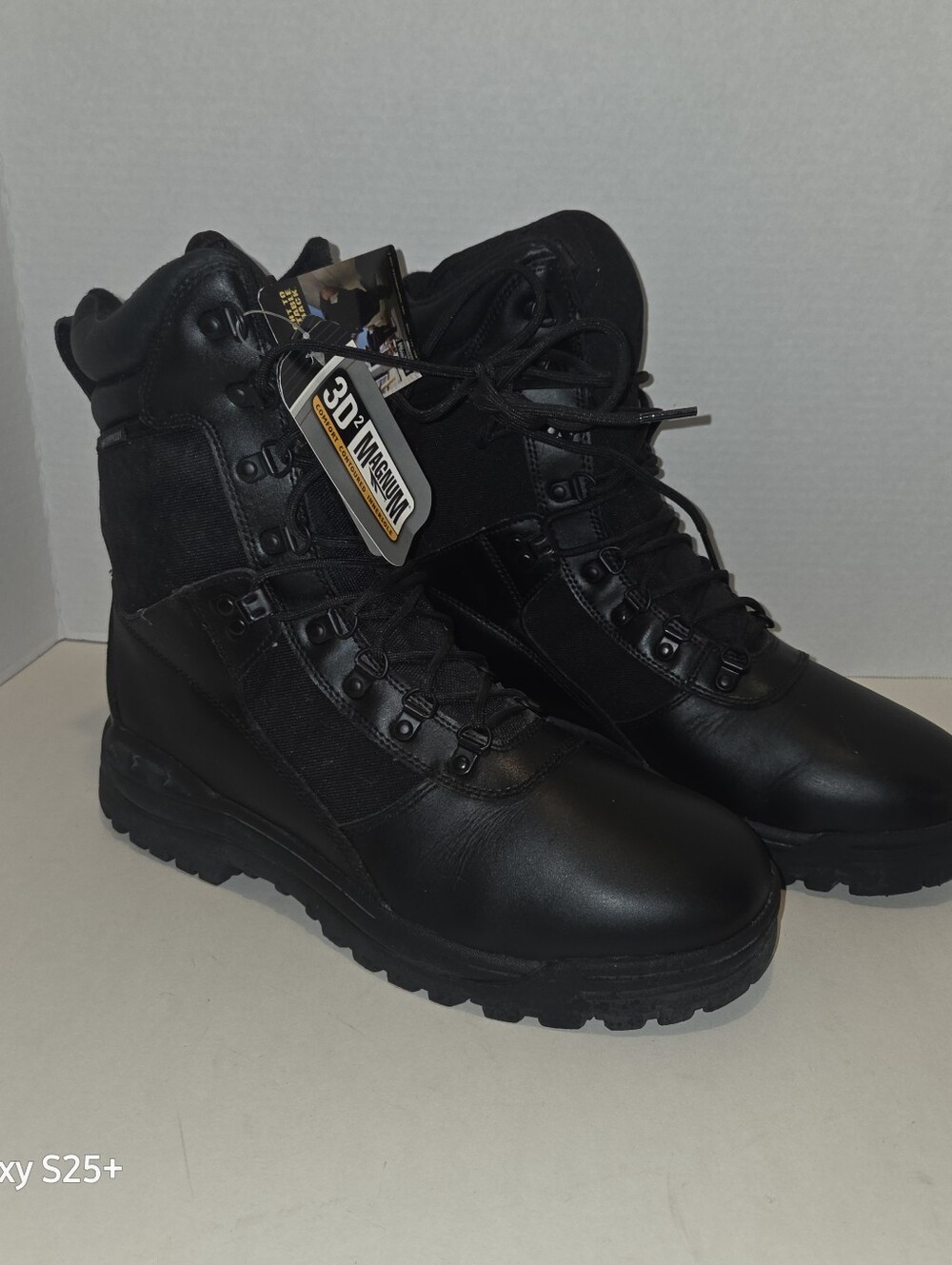 Magnum Storm Tactical Boots Black Leather Waterproof Mens 11.5 Wide NWT